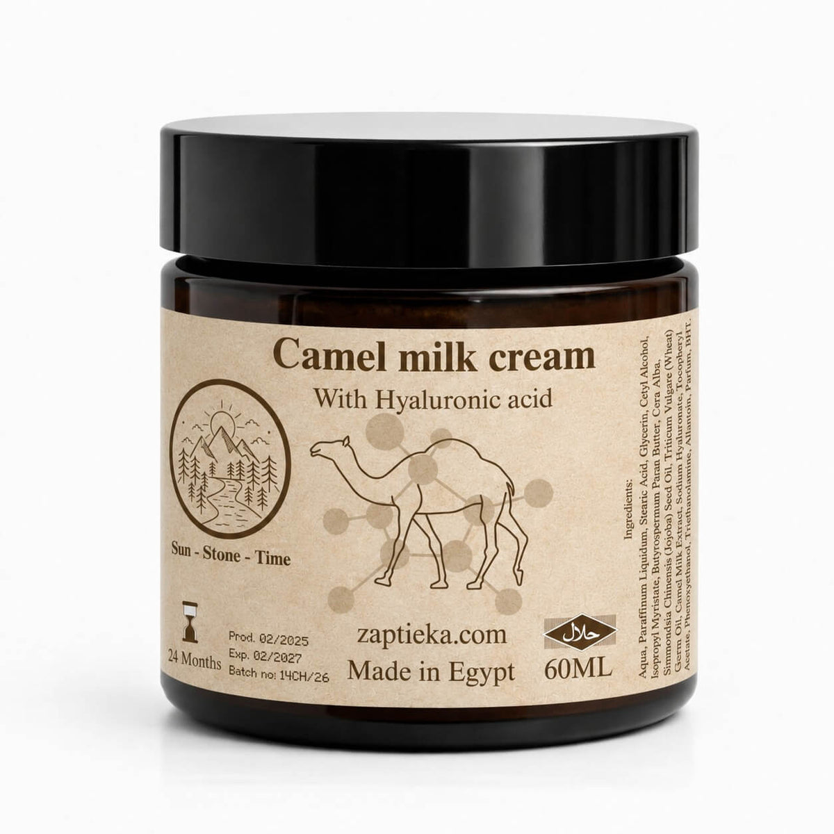 Camel milk cream with Hyaluronic acid