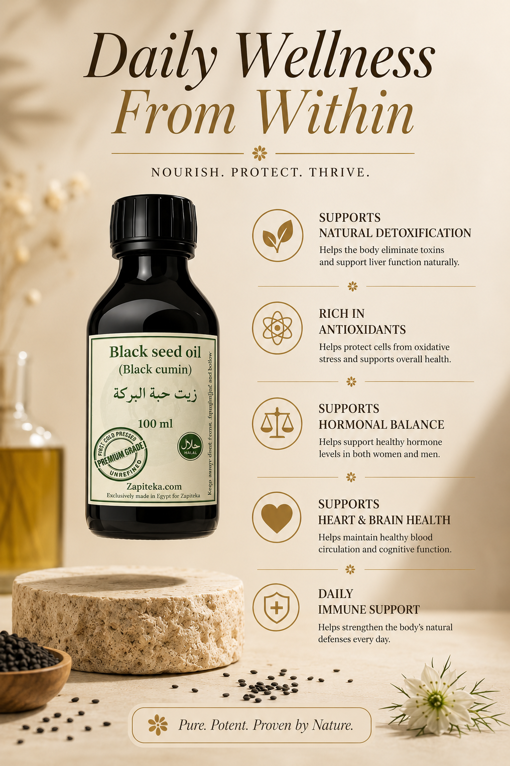 100% Cold Pressed Black Seed Oil