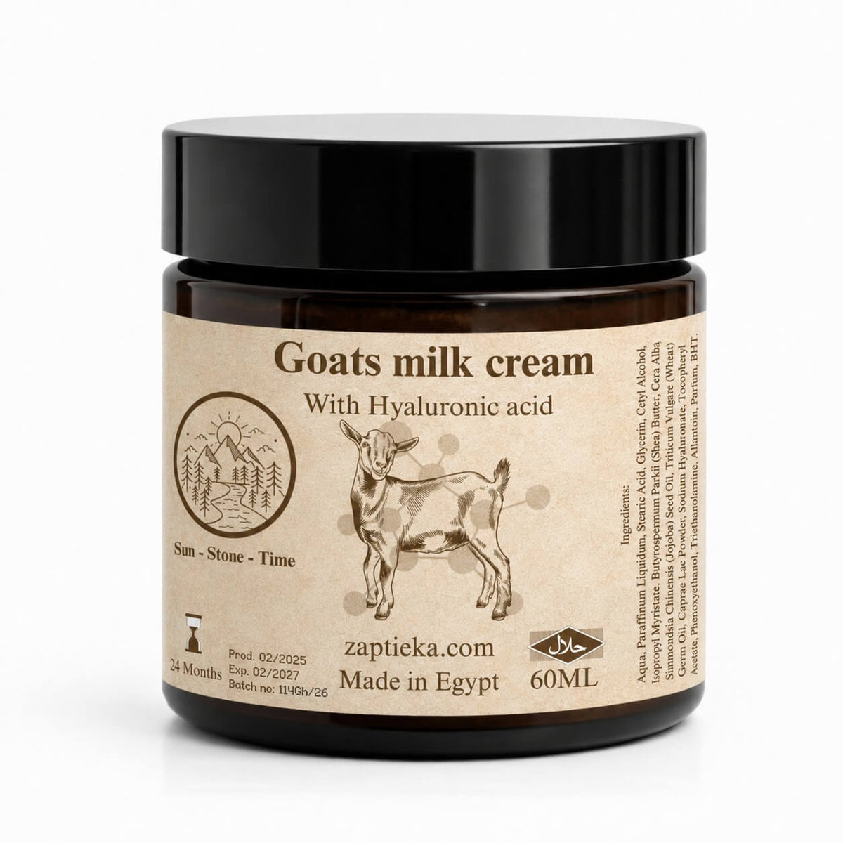 Goats milk cream with Hyaluronic acid