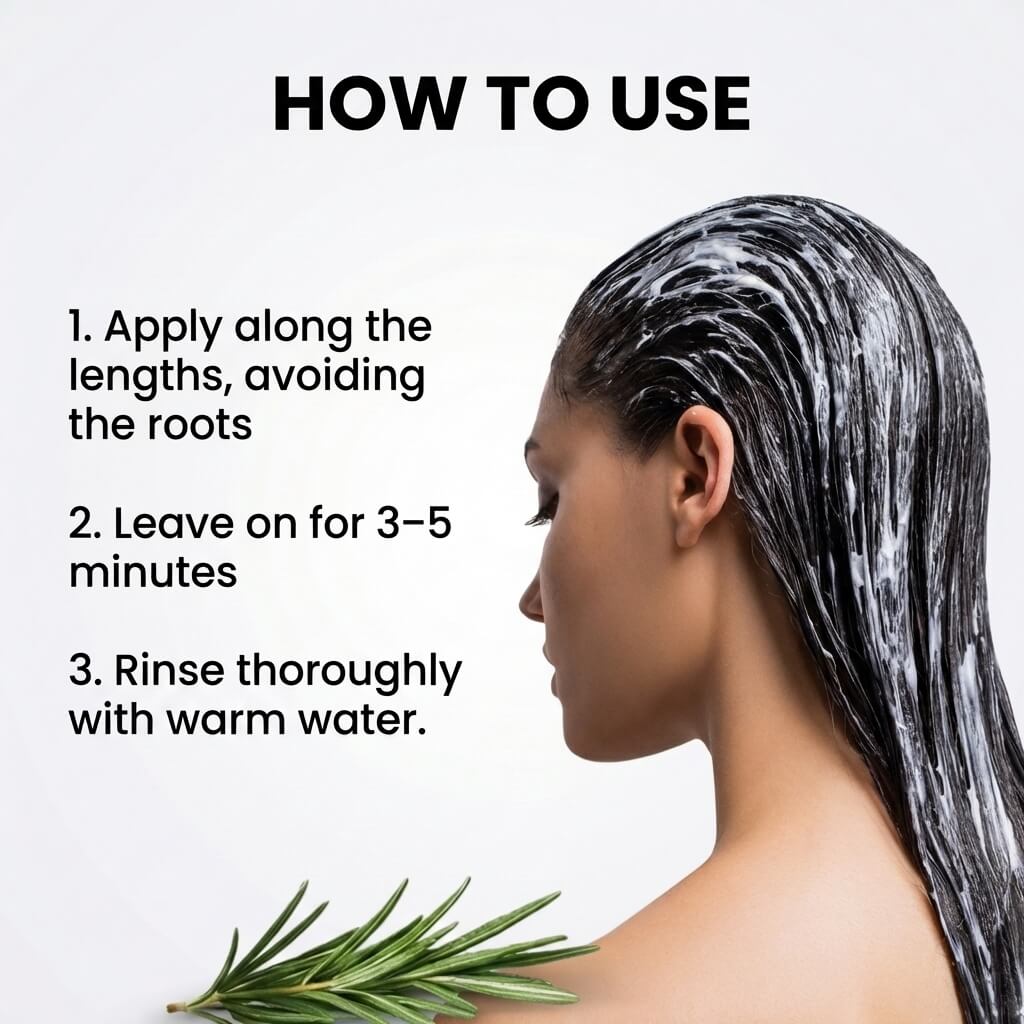 Hair Conditioner with Shea Butter and Rosemary Essential Oil for Strength and Volume