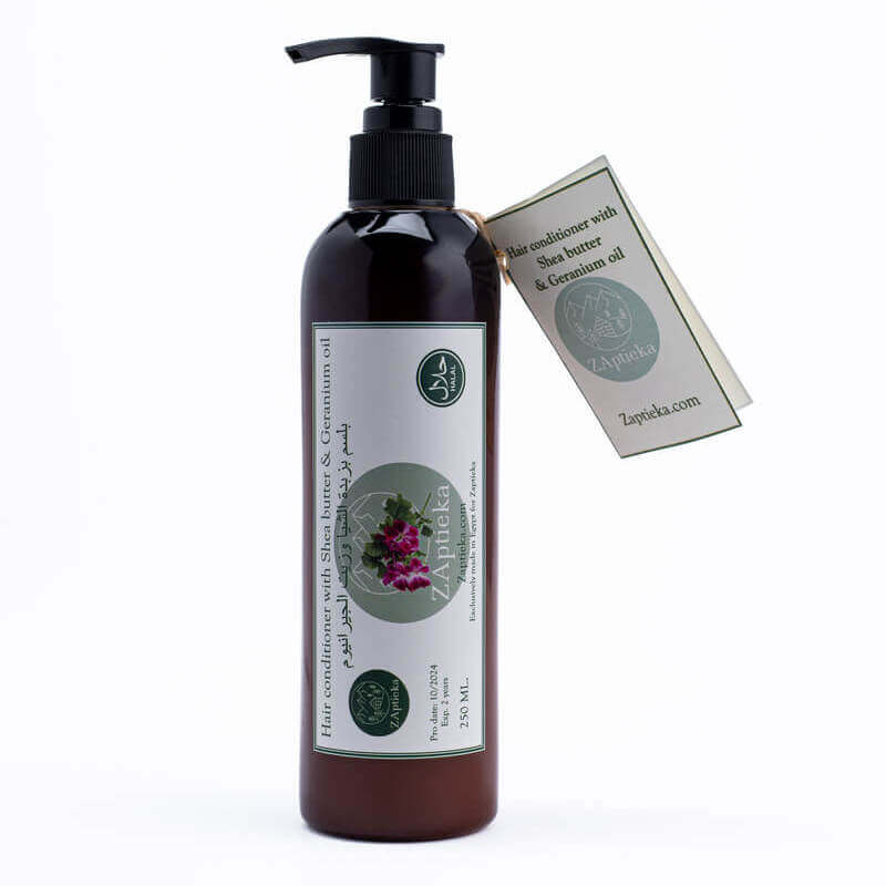Conditioner with Shea Butter and Geranium Essential Oil for All Hair Types
