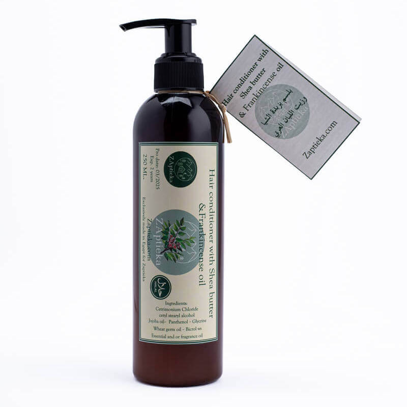 Conditioner with Shea Butter and Frankincense Essential Oil for Volume and Shine, Suitable for All Hair Types