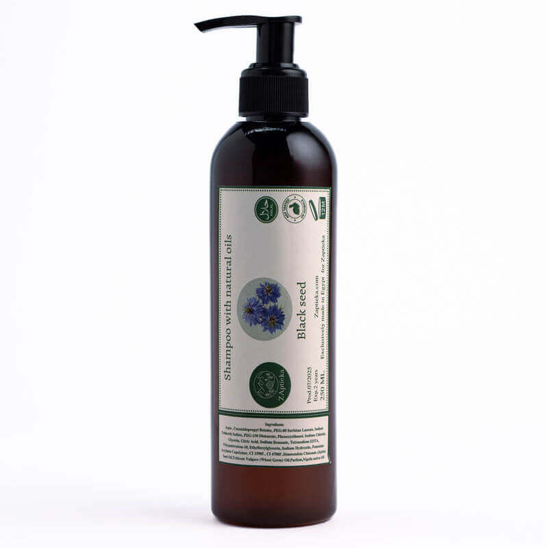 Shampoo with Natural Oils & Black Seed Oil for Strengthening All Hair Types