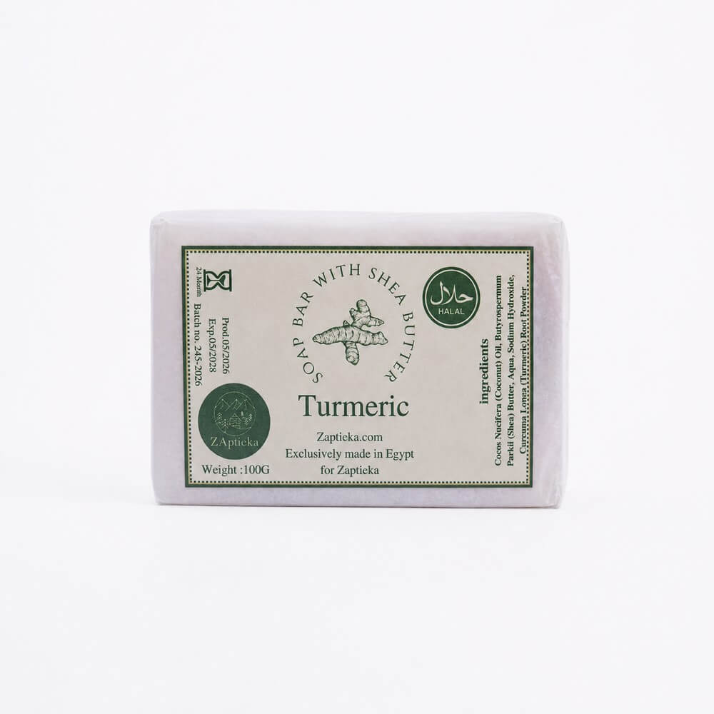 Natural Oil Soap with Turmeric for Face and Body