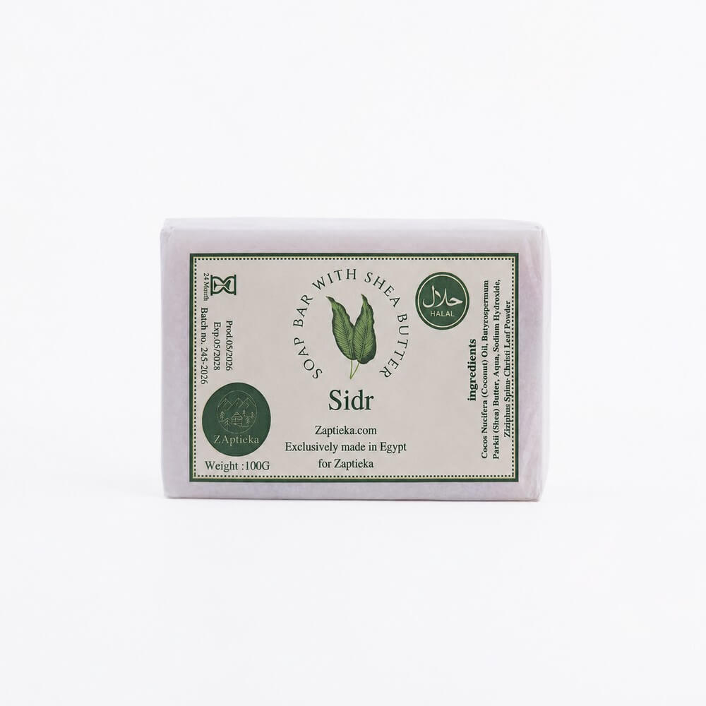 Soap made from natural oils with cider tree leaves