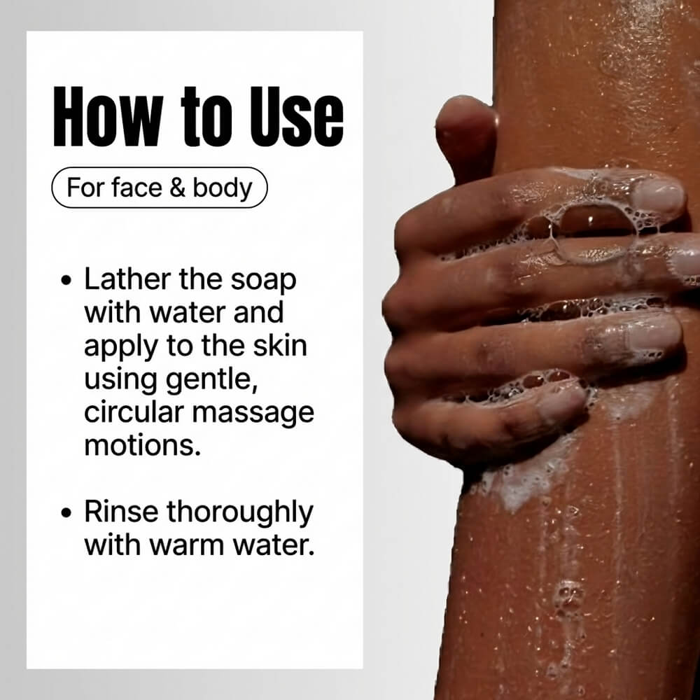 Soap made of natural oils with goat's milk for face and body